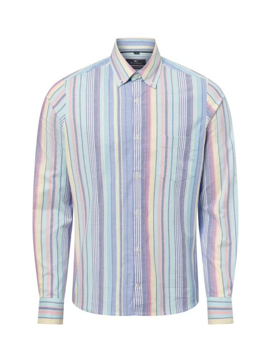 Zdjęcie produktu Nils Sundström koszula casual Mężczyźni Slim Fit Bawełna wielokolorowy | niebieski