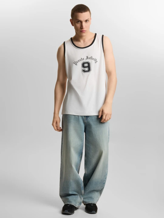 Zdjęcie produktu Nine tank top regular męski biały PROSTO.