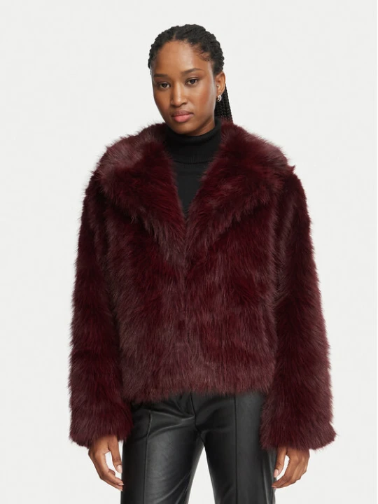 Zdjęcie produktu Nine West Futro 62FUTD1100 Bordowy Regular Fit