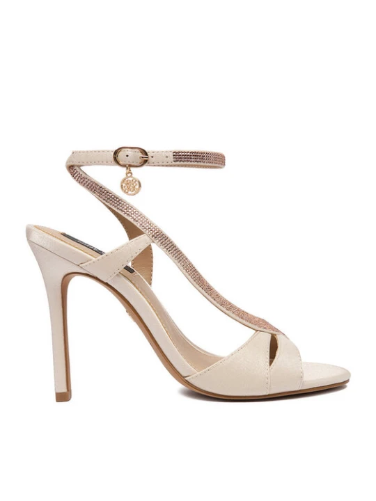 Zdjęcie produktu Nine West Sandały EO-LS1005252-1 Écru Kremowy