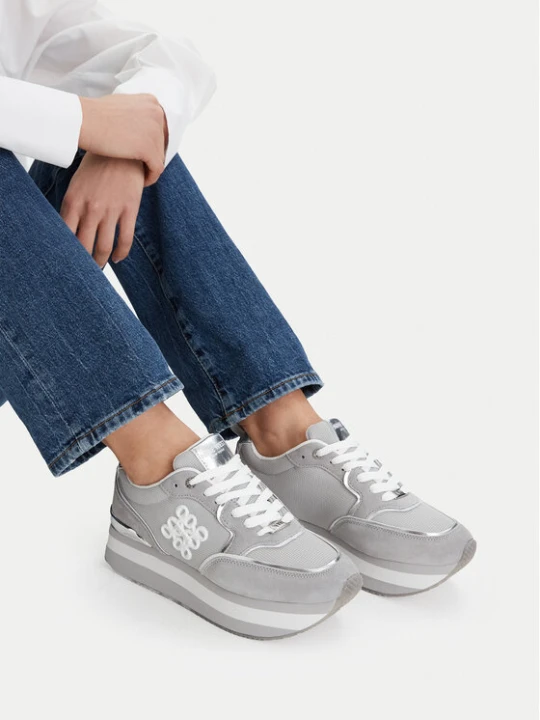 Zdjęcie produktu Nine West Sneakersy SS25-3C093 Srebrny