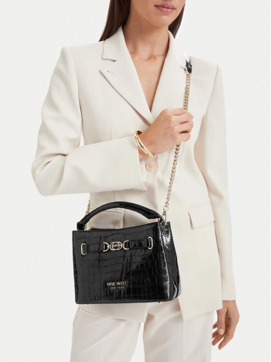 Zdjęcie produktu Nine West Torebka EO-CITY GRACE-LDA9420 CROCO Czarny