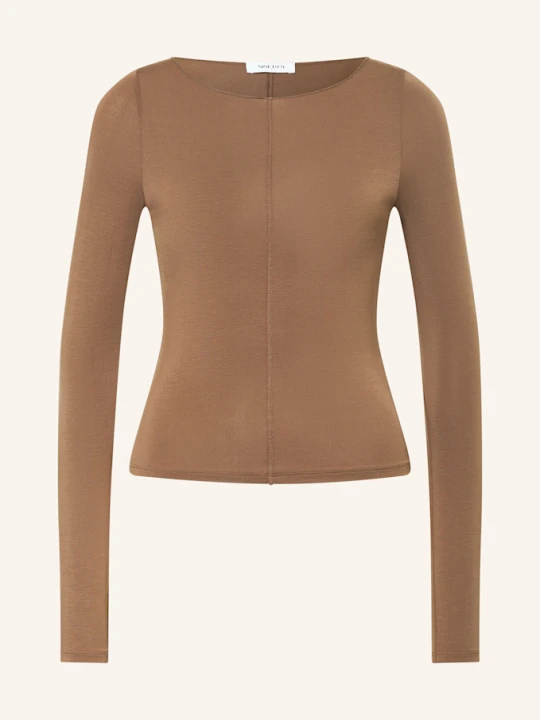Zdjęcie produktu Ninety-9 Koszulka Z Długim Rękawem Smooth beige BRĄZOWY