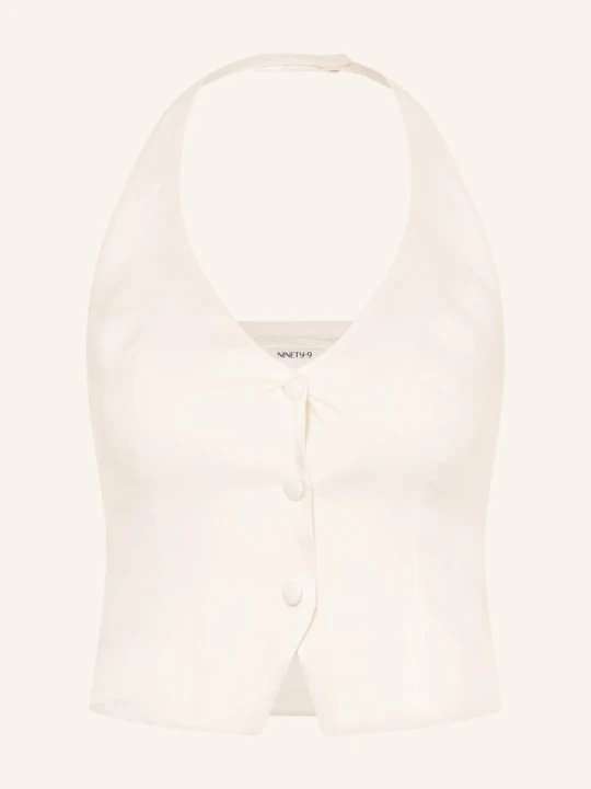 Zdjęcie produktu Ninety-9 Lniany Top Eira weiss BIAŁY