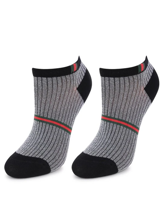 Zdjęcie produktu Niskie Skarpetki Damskie Błyszczące Footies P25 Silver Marilyn