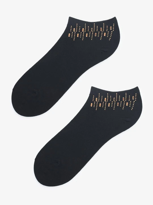 Zdjęcie produktu Niskie skarpetki damskie Cotton Golden Sticks Marilyn czarny