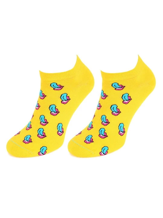 Zdjęcie produktu Niskie skarpetki męskie Footies Tongue Marilyn żółty
