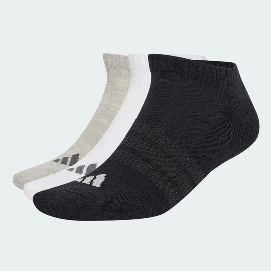 Zdjęcie produktu Niskie skarpety z amortyzacją Essentials — 3 pary w opakowaniu Adidas szary