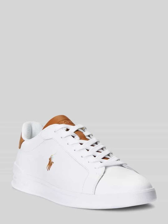 Zdjęcie produktu Niskie sneakersy z gładkiej skóry Polo Ralph Lauren Biały