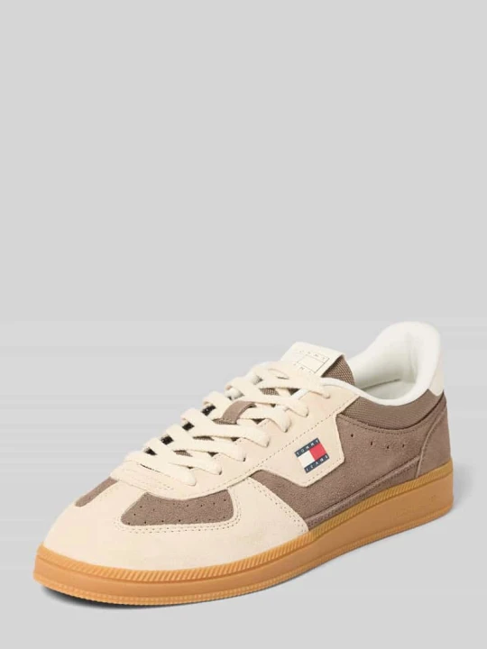 Zdjęcie produktu Niskie sneakersy z mieszanki zamszu 'THE GREENWICH EDGE SUEDE' Tommy Jeans Jasnobrązowy