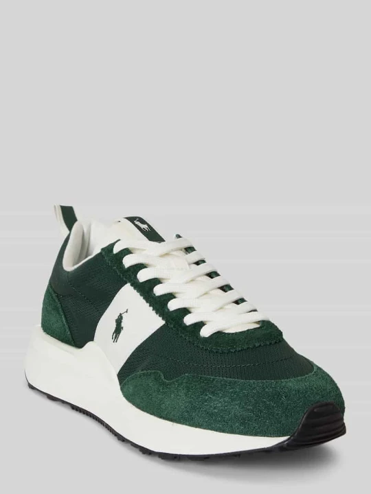 Zdjęcie produktu Niskie sneakersy z weluru Polo Ralph Lauren Zielony
