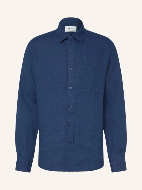 Zdjęcie produktu Nn.07 Koszula Lniana Dino Comfort Fit blau GRANATOWY