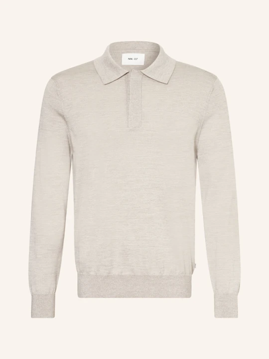 Zdjęcie produktu Nn.07 Koszulka Polo Z Dzianiny Emerson Regular Fit beige