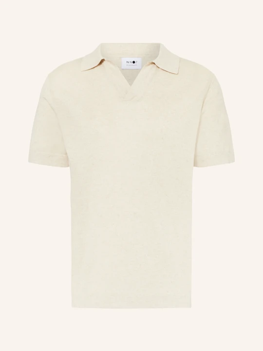 Zdjęcie produktu Nn.07 Koszulka Polo Z Dzianiny Ryan Z Lnem beige