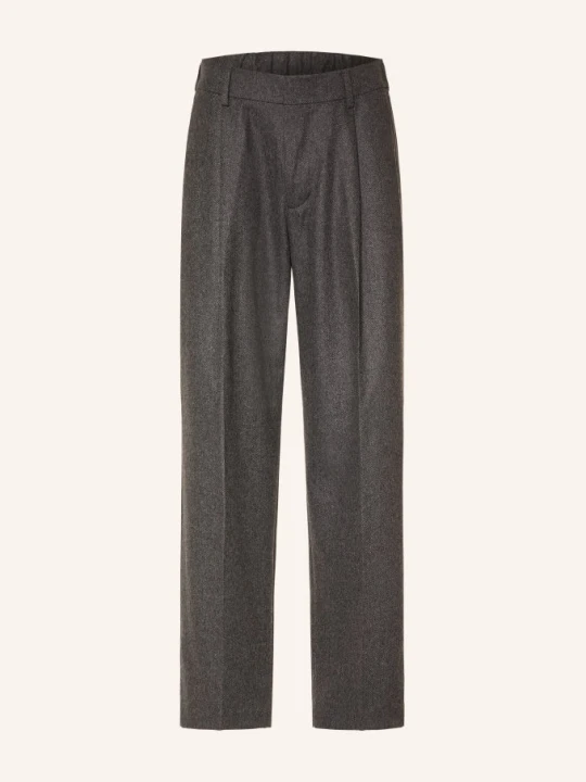 Zdjęcie produktu Nn.07 Spodnie Garniturowe Kay O Luźnym Kroju grau 941 Dark Grey Mel