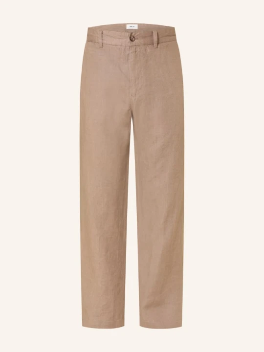 Zdjęcie produktu Nn.07 Spodnie Z Lnu Aden Regular Fit beige
