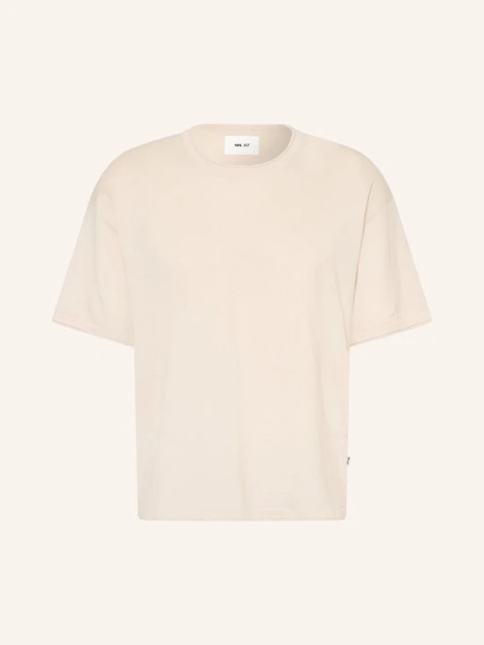 Zdjęcie produktu Nn.07 Sweter Z Dzianiny Ryan Z Dodatkiem Lnu beige