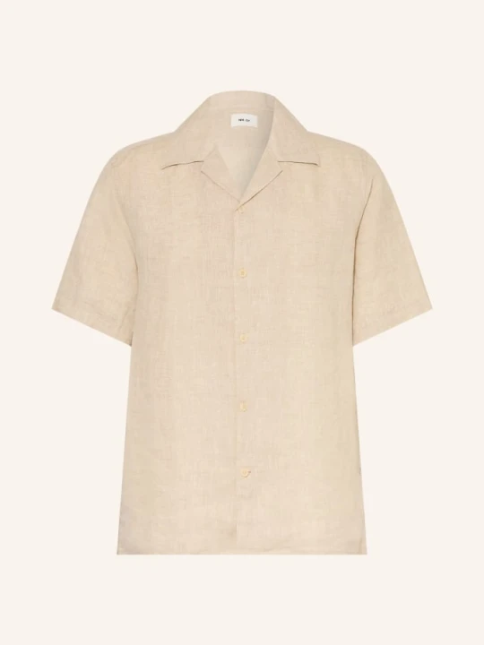 Zdjęcie produktu Nn.07 Wzorzysta Koszula Julio Comfort Fit Z Lnu beige