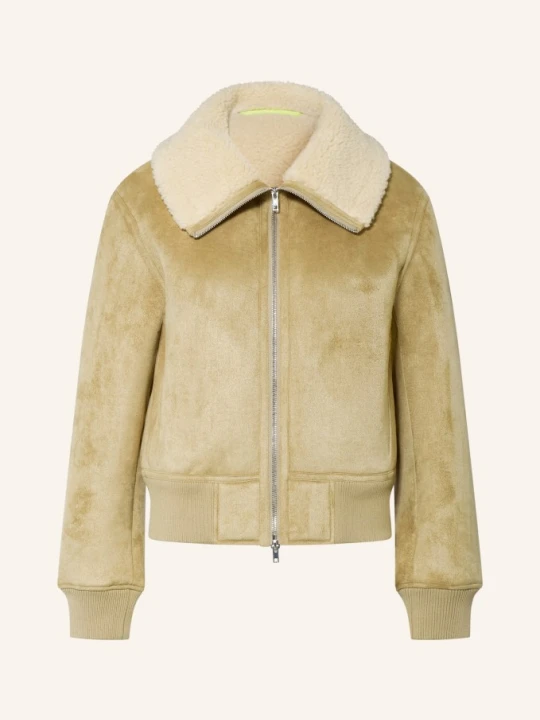 Zdjęcie produktu No.1 Como Kurtka Cleveland Z Futerkiem Typu Teddy beige