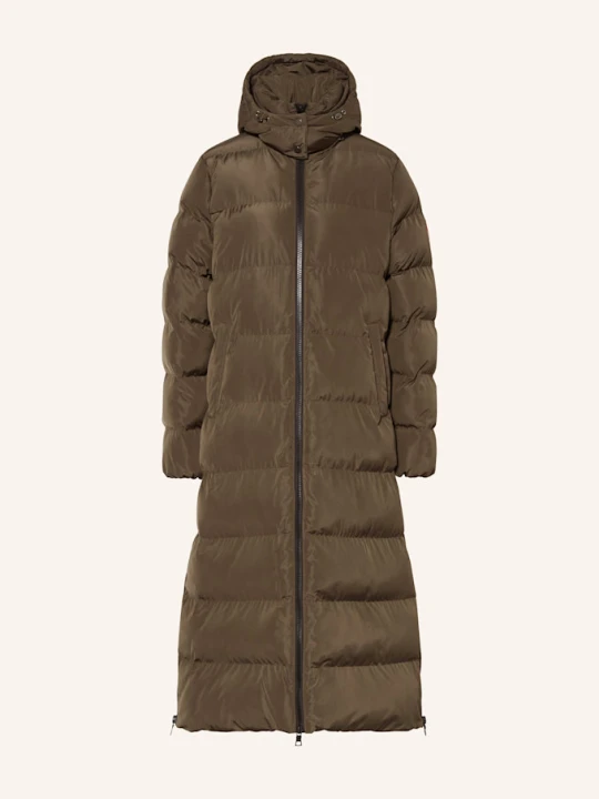 Zdjęcie produktu No.1 Como Płaszcz Pikowany Z Odpinanym Kapturem beige KHAKI