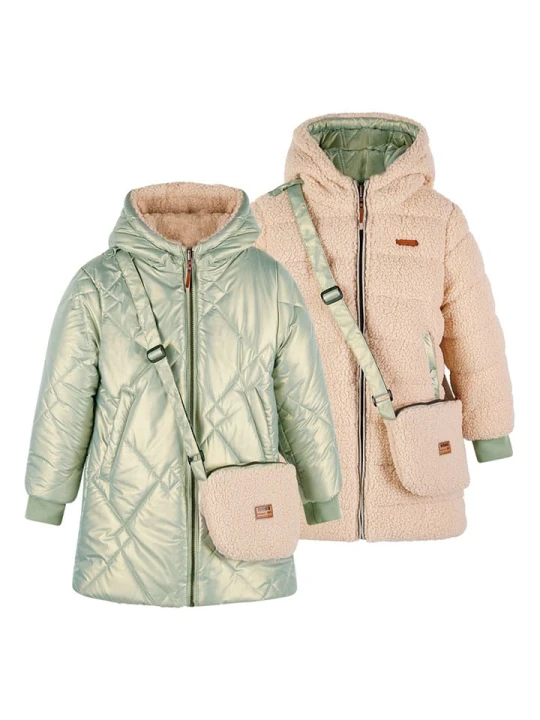 Zdjęcie produktu No-No Parka "Betty" w kolorze zielono-beżowym rozmiar: 158/164