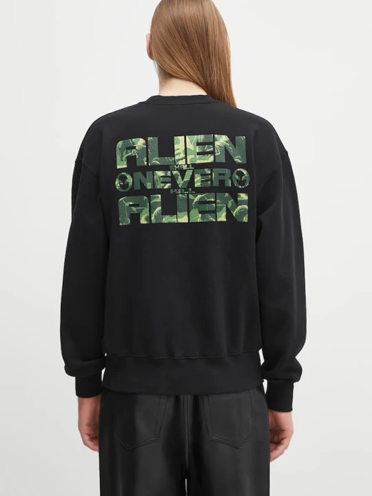 Zdjęcie produktu No Problemo bluza bawełniana Alien Shall Not Sweatshirt czarny