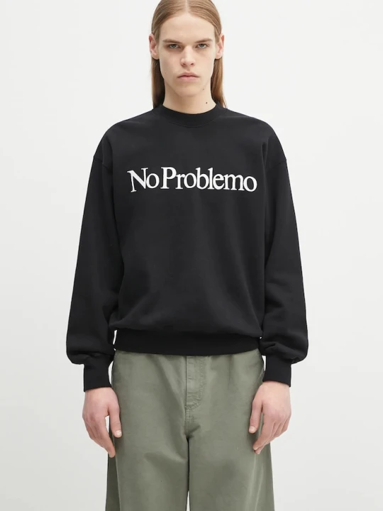 Zdjęcie produktu No Problemo bluza bawełniana No Problemo Sweatshirt czarny