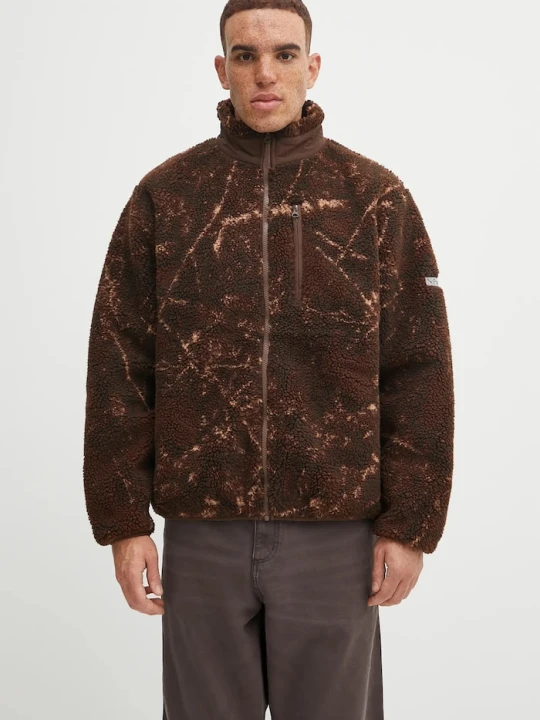 Zdjęcie produktu No Problemo bluza polarowa Zip Through Fleece brązowy