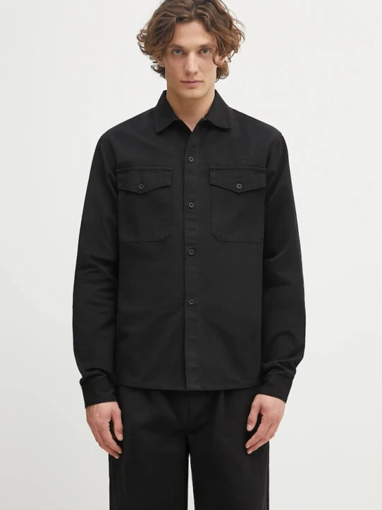 Zdjęcie produktu No Problemo koszula bawełniana Mini Problemo Work Shirt czarny