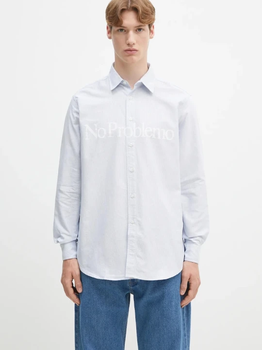 Zdjęcie produktu No Problemo koszula bawełniana No Problemo LS Stripe Shirt