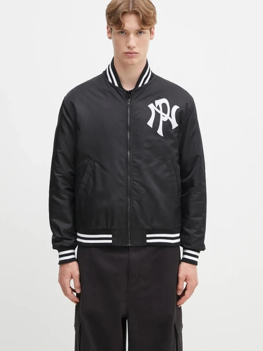 Zdjęcie produktu No Problemo kurtka bomber NYP Nylon Varsity Jacket czarny