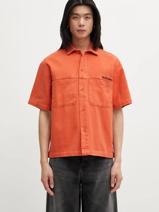 Zdjęcie produktu No Problemo Mini Problemo Denim koszula bawełniana męska