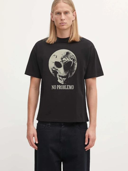 Zdjęcie produktu No Problemo t-shirt bawełniany Dead Planet czarny