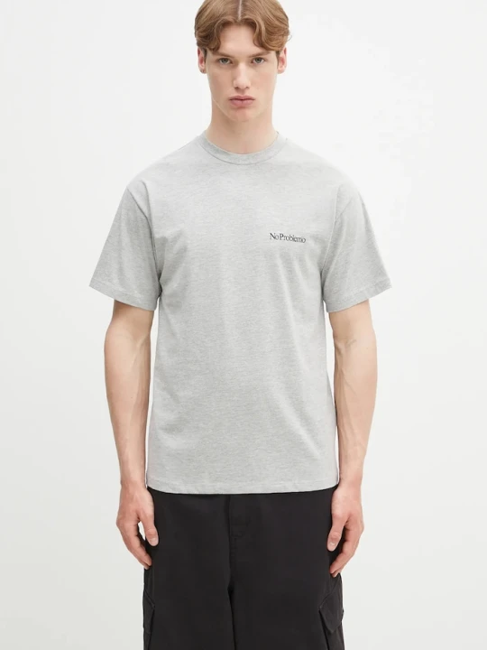 Zdjęcie produktu No Problemo t-shirt bawełniany Mini Problemo SS Tee szary