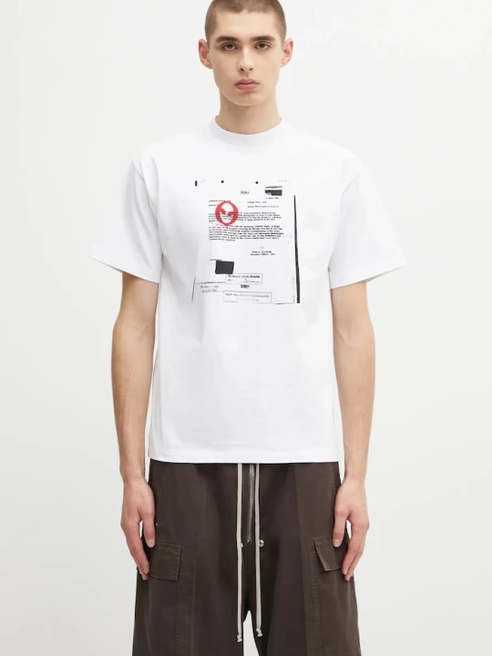 Zdjęcie produktu No Problemo t-shirt bawełniany Redacted SS Tee biały