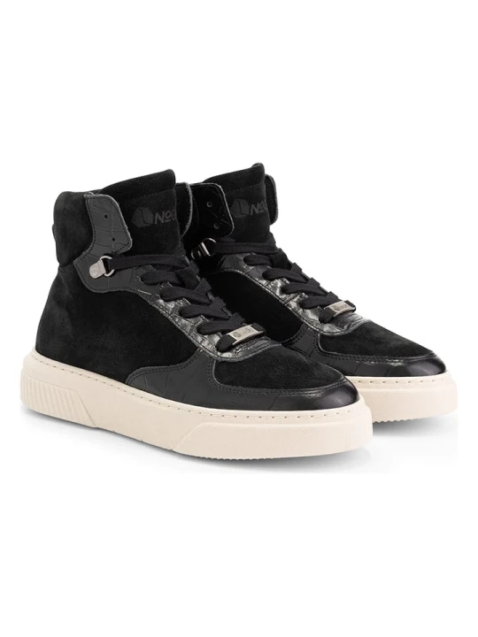 Zdjęcie produktu NoGRZ Skórzane sneakersy "K.Cutter" w kolorze czarnym rozmiar: 38