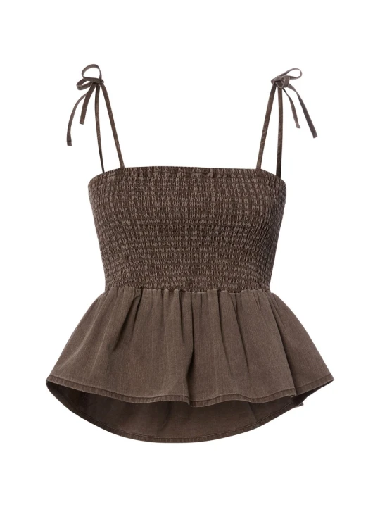 Zdjęcie produktu Noisy May crop top Kobiety Bawełna (100%) brązowy | beżowy