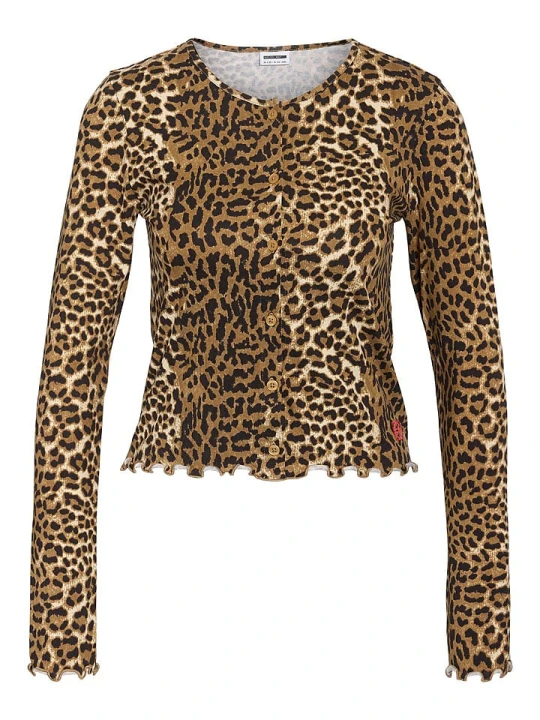 Zdjęcie produktu Noisy may Kardigan "Molly" w kolorze karmelowo-czarnym rozmiar: XL