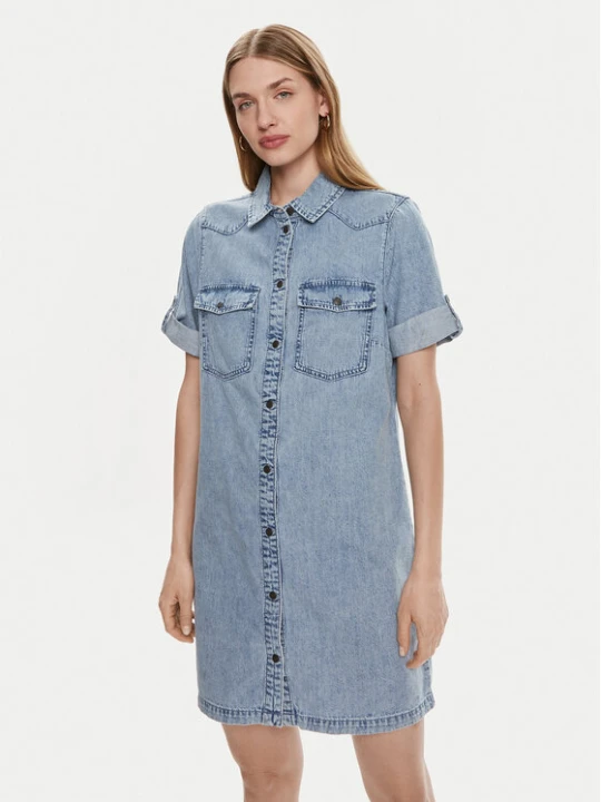 Zdjęcie produktu Noisy May Sukienka jeansowa New Signe 27030041 Niebieski Loose Fit