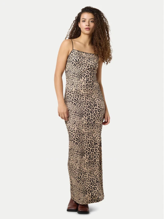Zdjęcie produktu Noisy May Sukienka letnia Avery 27034320 Brązowy Slim Fit