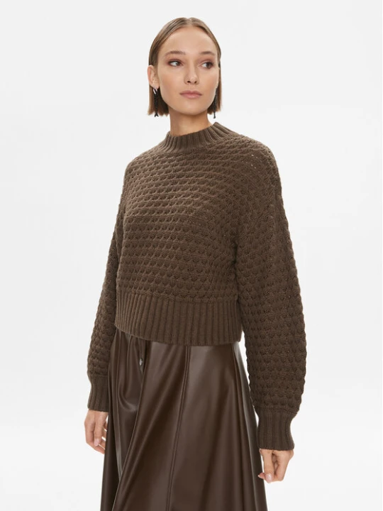 Zdjęcie produktu Noisy May Sweter 27028402 Brązowy Regular Fit