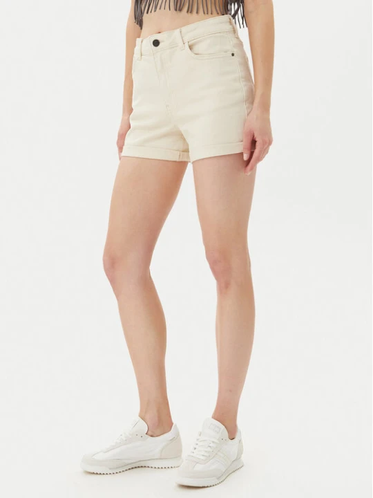 Zdjęcie produktu Noisy May Szorty jeansowe Moni 27029546 Beżowy Slim Fit