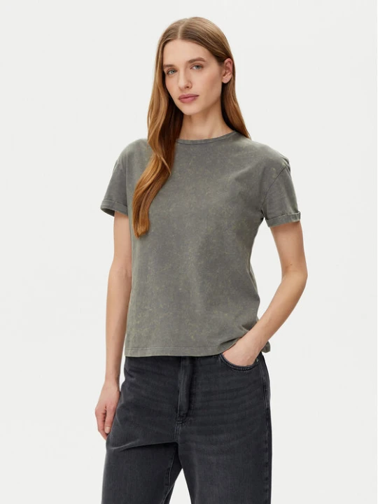 Zdjęcie produktu Noisy May T-Shirt Brandy 27033185 Szary Slim Fit