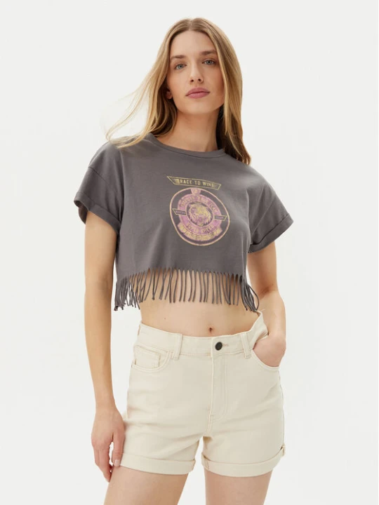 Zdjęcie produktu Noisy May T-Shirt Gaby 27033386 Szary Regular Fit
