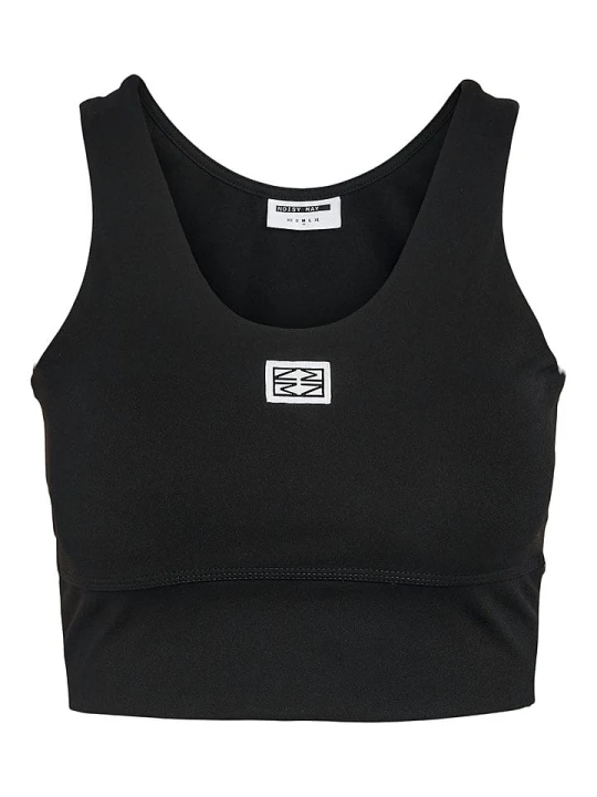 Zdjęcie produktu Noisy may Top sportowy "Carlie" w kolorze czarnym rozmiar: M