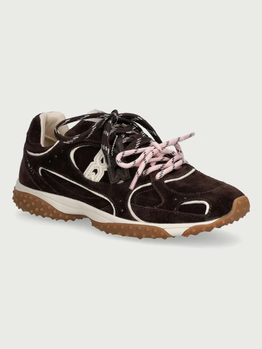 Zdjęcie produktu Nokwol Neo Brown Suede sneakersy damskie zamszowe