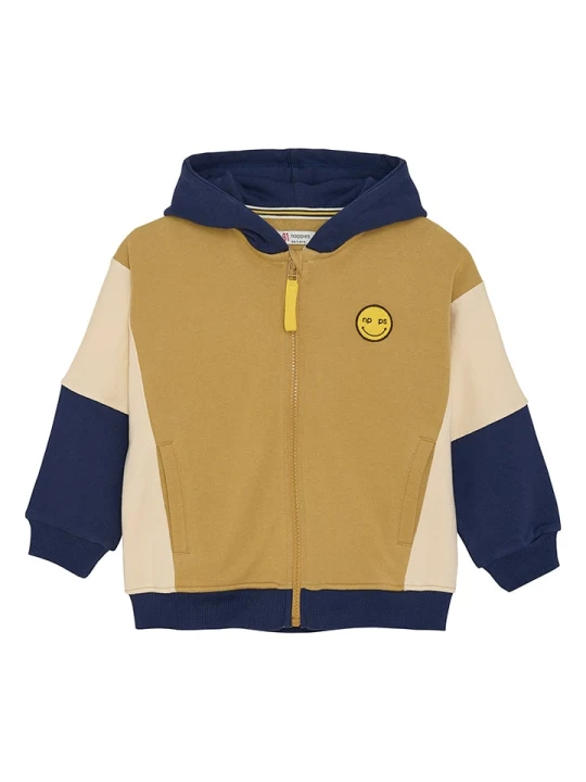 Zdjęcie produktu Noppies Bluza w kolorze beżowo-granatowo-jasnobrązowym rozmiar: 140