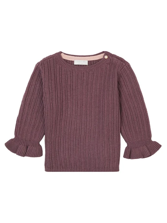 Zdjęcie produktu Noppies Sweter "Frossay" w kolorze fioletowym rozmiar: 80