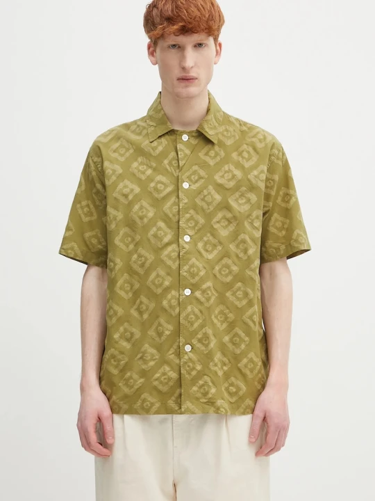 Zdjęcie produktu Norse Projects koszula bawełniana Mads Batik SS Shirt