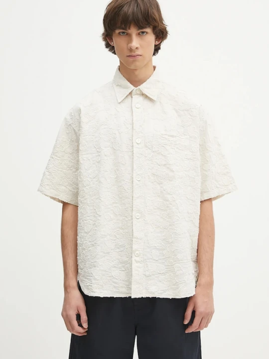 Zdjęcie produktu Norse Projects koszula Mo Oversized Fil Coupe SS Shirt beżowy